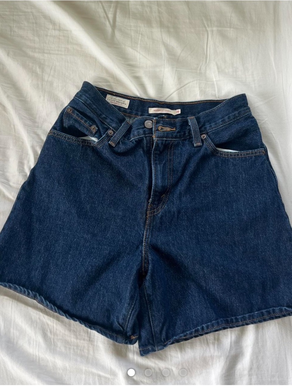Levi's high waisted baggy denim jorts